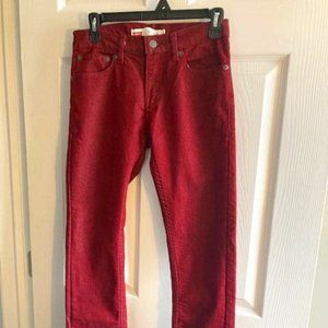 Levi Strauss & Co / Skinny Jean / Women's/ 12 Reg / Red Jean / 511  Slim